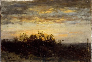 Naplemente, 1850 és 1860 között (olaj, fa)
