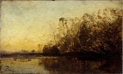 Naplemente, 1850 és 1860 között (olaj, fa)