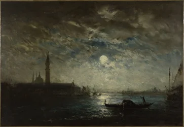 Velence és a Campanile holdfényben, 1870 és 1890 között (olaj, vászon)