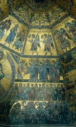 Mozaik a firenzei Szent János Keresztelőkápolna kupolás mennyezetén (mozaik)