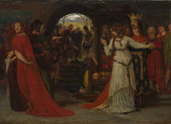 Lear király, 1860 körül (vászonra ragasztott olaj, karton)