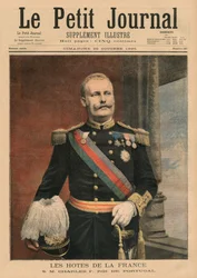 French Hosts, Őfelsége I. Carlos, Portugália királya, a „Le Petit Journal” első borítójának illusztrációja, Illustre, 1895. október 20.