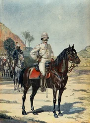 Joseph Gallieni tábornok Madagaszkáron 1899-ben (metszet)