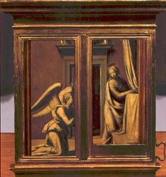Angyali üdvözlet, 1495 körül (olaj, panel)