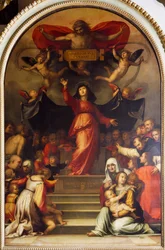 Az Irgalmas Szűzanya, Bartolomeo della Porta, más néven Fra Bartolomeo (1472-1517) festménye.