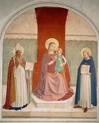 Madonna és gyermeke két szenttel ... (falfestmény)