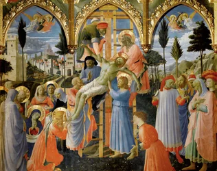 A keresztről való leereszkedés ... (tempera, fa)