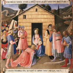 Krisztus élete: a mágusok, Armadio degli Argenti imádata. (Tempera fán
