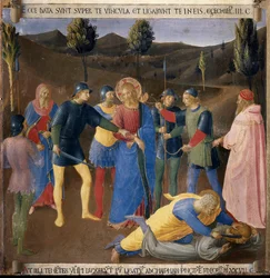 Jézus letartóztatása. Krisztus élete, Armadio degli Argenti. (Tempera fán