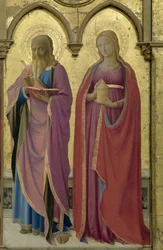 Szent Máté és Mária Magdolna. Cortona poliptichon, 1437 körül.