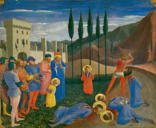 Szent Kozma és Szent Damján lefejezése, c. 1440