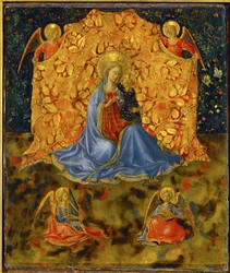 Madonna és angyalok (festmény vászonra)
