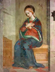 Angyali üdvözlet részlete – festmény