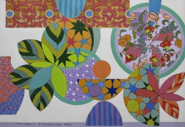 Kerék, 2022 (akril archív akvarell papírra)