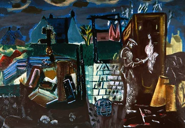 Outhouses, 1935 körül (olaj, vászon)