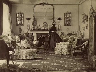 A szoba belseje, c. 1862.