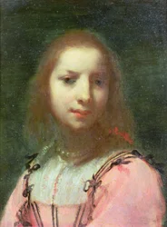 Egy fiatal nő portréja, 1640 körül (olaj, réz)