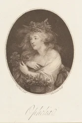 Ophelia Shakespeare, Hamlet, 1784. 4. felvonás.