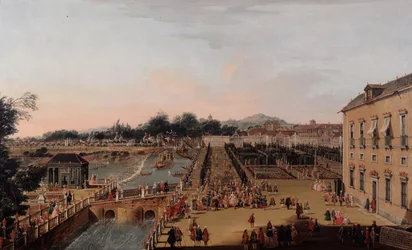 VI. Ferdinánd és Braganzai Barbara Aranjuez kertjében, 1756