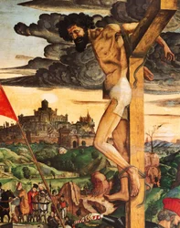 Tolvaj, részlet a keresztre feszítésből, Francesco de