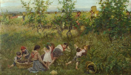A szőlőszüret (olaj, vászon)