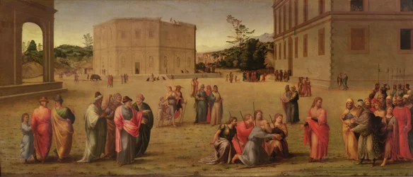 József bemutatja apját és testvéreit a fáraónak, kb. 1515