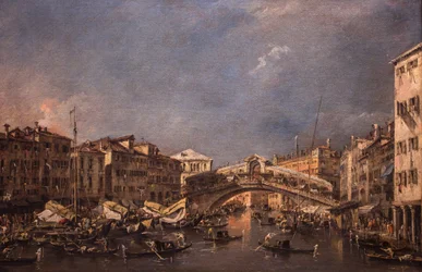 A velencei Rialto-híd,1760 (olaj, vászon)