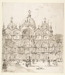 Piazza látképe a Szent Márk-bazilikával