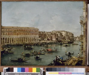 Kilátás a Canal Grandére a Fabbriche Nuove di Rialtoval, 1756-60
