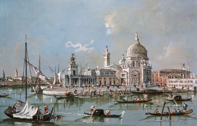 Kilátás a Santa Maria della Salute templomra, 18. század