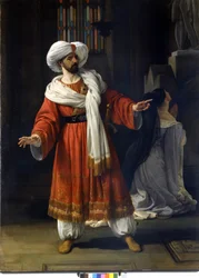 Giovanni David (Davide) olasz tenor Giovanni Pacini (1796-1867) „Az arabok Galliában” című művében. Hayez festménye