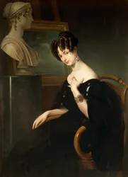 Cristina Trivulzio Belgiojoso portréja, Francesco Hayez (1791-1882), olaj, vászon