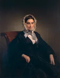 Teresa Borri (Alessandro Manzoni második felesége) portréja, Francesco Hayez (1791-1882)