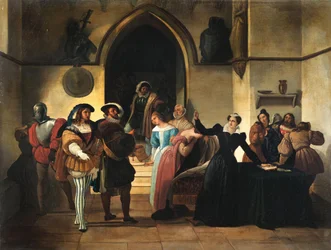 Stuartot halálra ítélik, 1857 körül (olaj, fa)