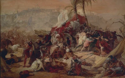 A Jeruzsálemben elszenvedett első keresztesek szomjúsága, Francesco Hayez