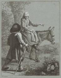 Fiú és lány szamárral, 1764.