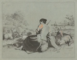 Ülő pásztorlány, 1762.