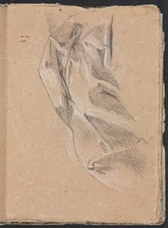 Verona Vázlatfüzet: Drapériatanulmány 43. oldal, 1760.