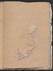 Verona Vázlatfüzet: Drapériatanulmány 57. oldal, 1760.