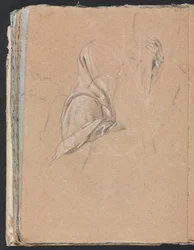 Verona Vázlatfüzet: Drapériatanulmány bal kézzel 56. oldal, 1760.