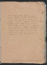 Verona vázlatfüzet: Felirat (1. oldal)
