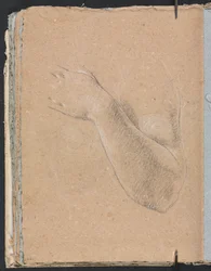 Verona vázlatfüzet: Bal kar és kéz 46. oldal, 1760.