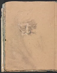 Verona vázlatfüzet: Férfi fej 80. oldal, 1760.