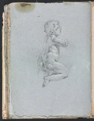 Verona vázlatfüzet: Putto profilban (64. oldal)