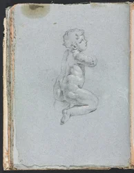Verona vázlatfüzet: Puttó a 64. profiloldalon, 1760.