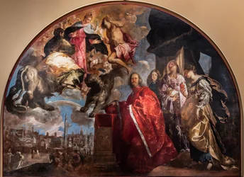 A Podestà Girolamo Priuli dicsőítése
