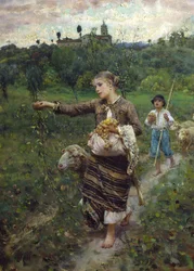 A pásztorlány (olaj, vászon)