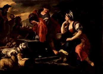 Jacob és Ráchel a kútnál (olaj, vászon)