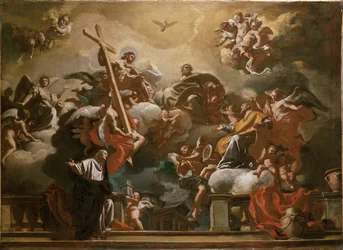 A Szentháromság Szent Fülöp Nerivel a dicsőségben, 1727-1730