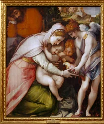 Madonna és gyermeke két angyallal